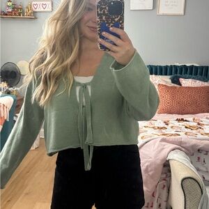 Double Zero Sage Green Women's Cardigan